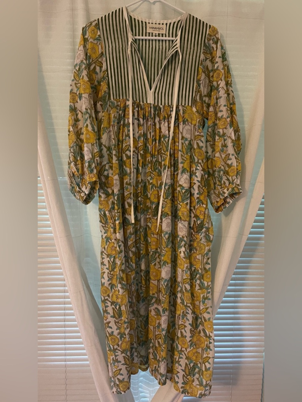 Annahmol Block print Maxi Dress